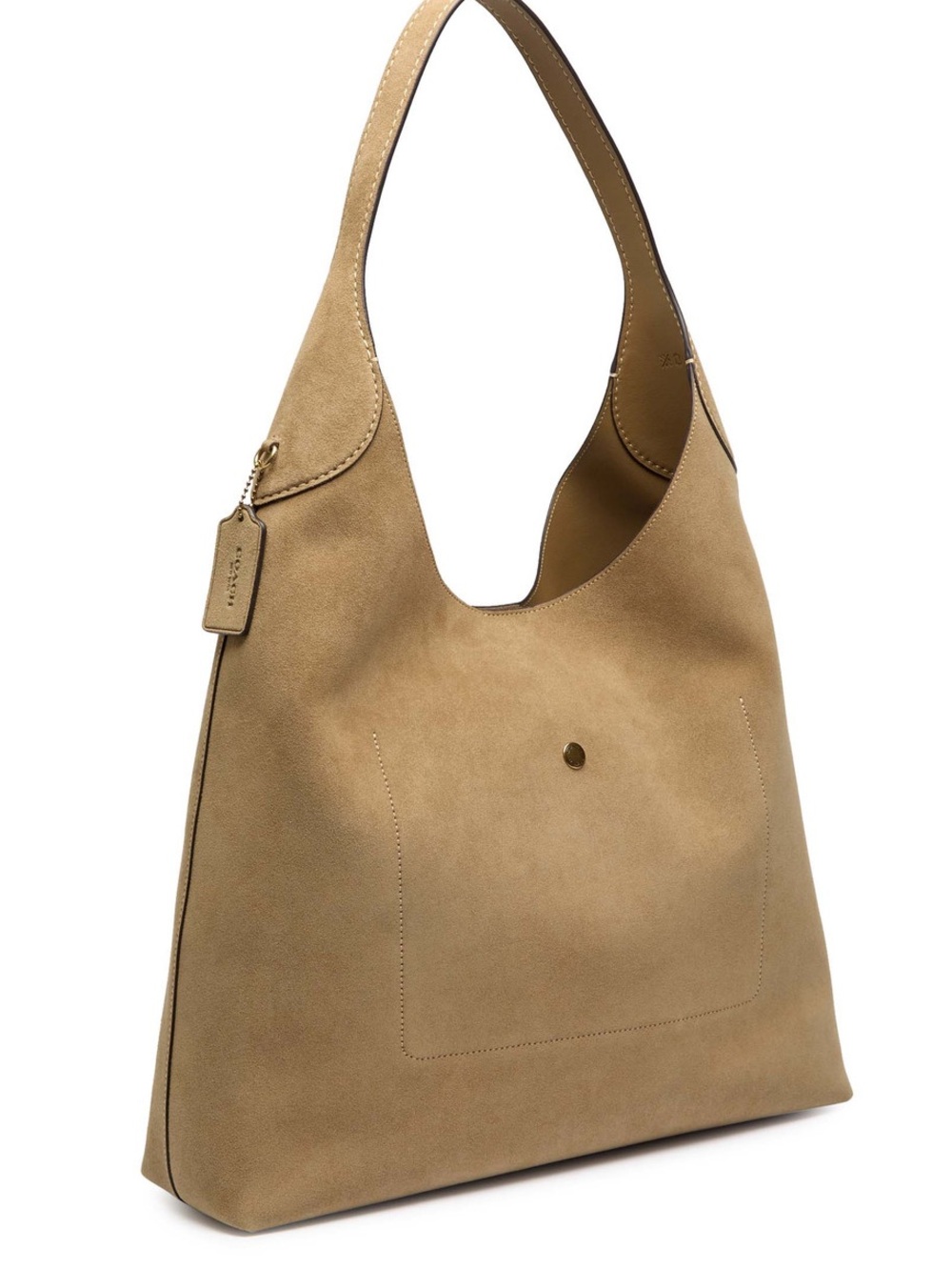 NWT Coach Brooklyn Shoulder Bag 39 in Sand Suede – Rare & Stunning! - Picture 2 of 4